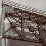 sepia photograph of bridge construction details